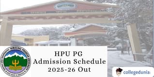 HPU PG Admission Schedule 2025-26 Out; Check Dates Here